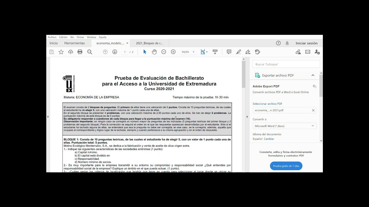 examendeeconomiaselectividadandalucia2021 Andalucía Noticias 24h examen de economia selectividad andalucia 2021