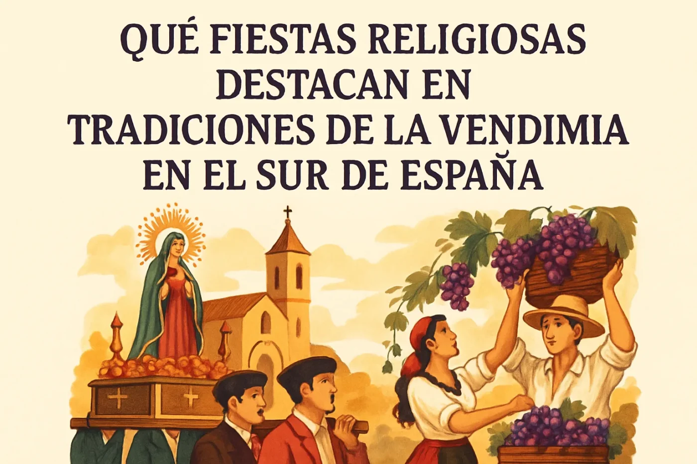 quefiestasreligiosasdestacanenTradicionesdelavendimiaenelsurdeEspana Andalucía Noticias 24h qué fiestas religiosas destacan en Tradiciones de la vendimia en el sur de España