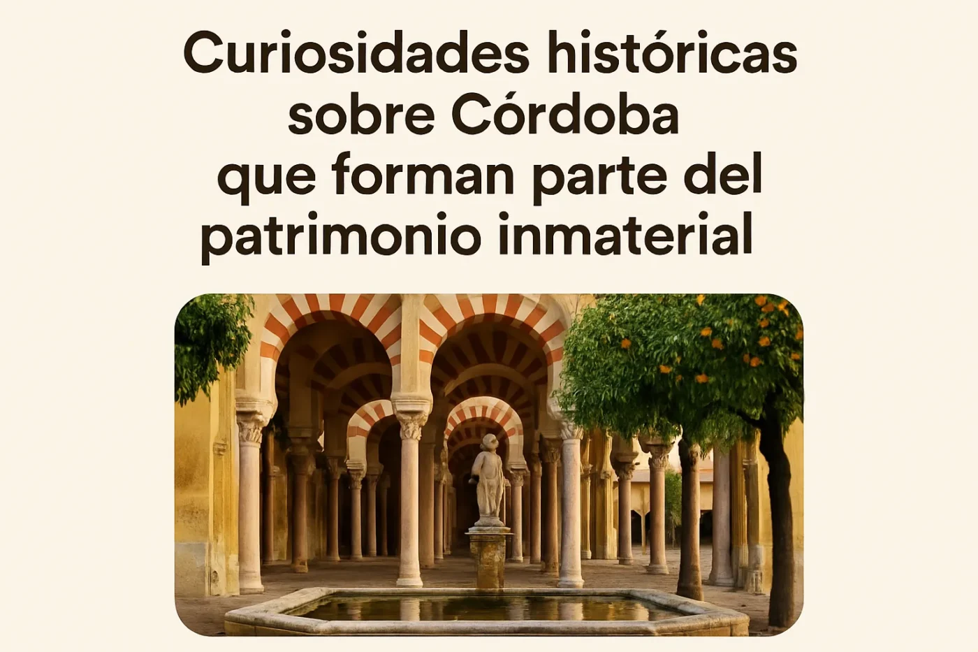 curiosidadeshistoricassobreCordobaqueformanpartedelpatrimonioinmaterial Andalucía Noticias 24h curiosidades históricas sobre Córdoba que forman parte del patrimonio inmaterial