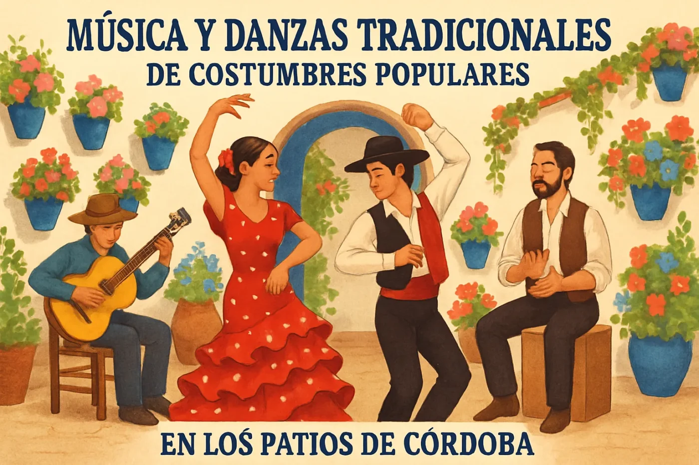 musicaydanzastradicionalesdeCostumbrespopularesenlospatiosdeCordoba Andalucía Noticias 24h música y danzas tradicionales de Costumbres populares en los patios de Córdoba