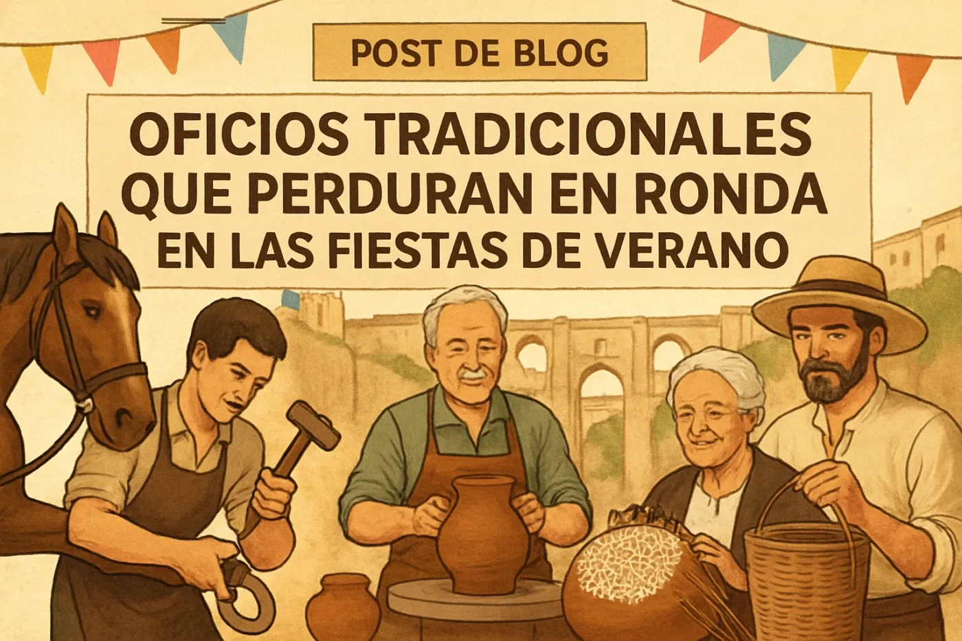 oficiostradicionalesqueperduranenRondaenlasfiestasdeverano Andalucía Noticias 24h oficios tradicionales que perduran en Ronda en las fiestas de verano