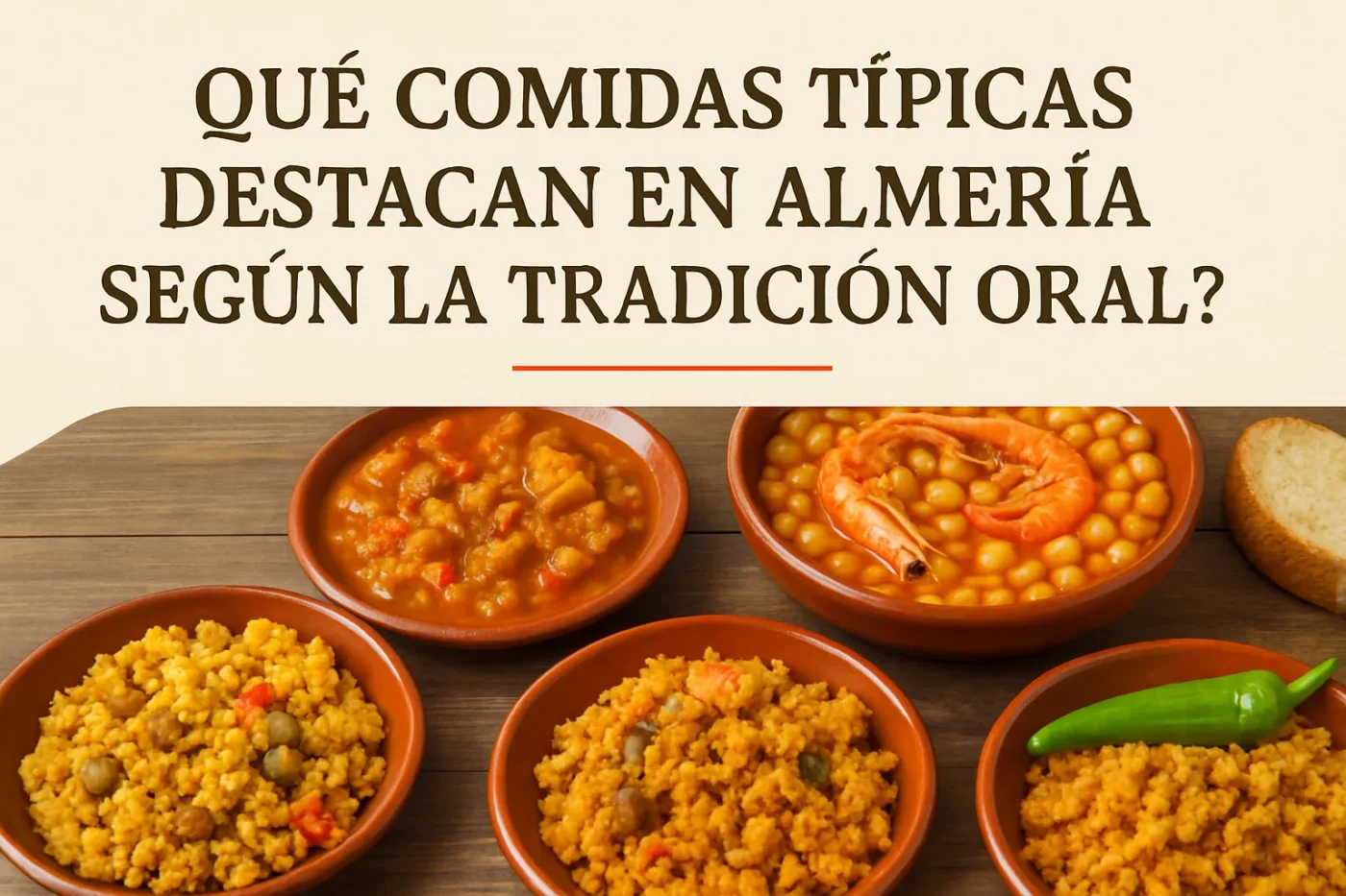 quecomidastipicasdestacanenAlmeriasegunlatradicionoral Andalucía Noticias 24h qué comidas típicas destacan en Almería según la tradición oral