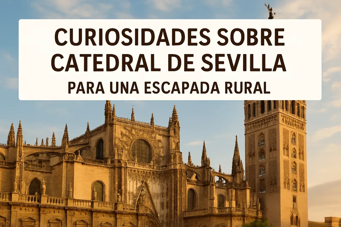 curiosidadessobreCatedraldeSevillaparaunaescapadarural Andalucía Noticias 24h curiosidades sobre Catedral de Sevilla para una escapada rural