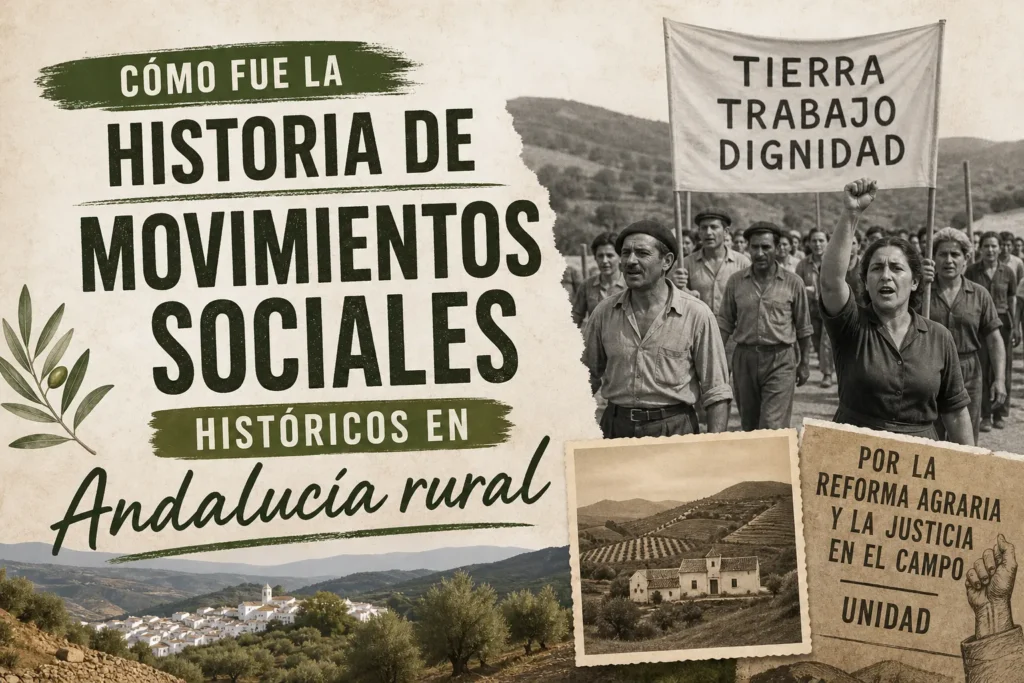 cómo fue la historia de Movimientos sociales históricos en Andalucía rural
