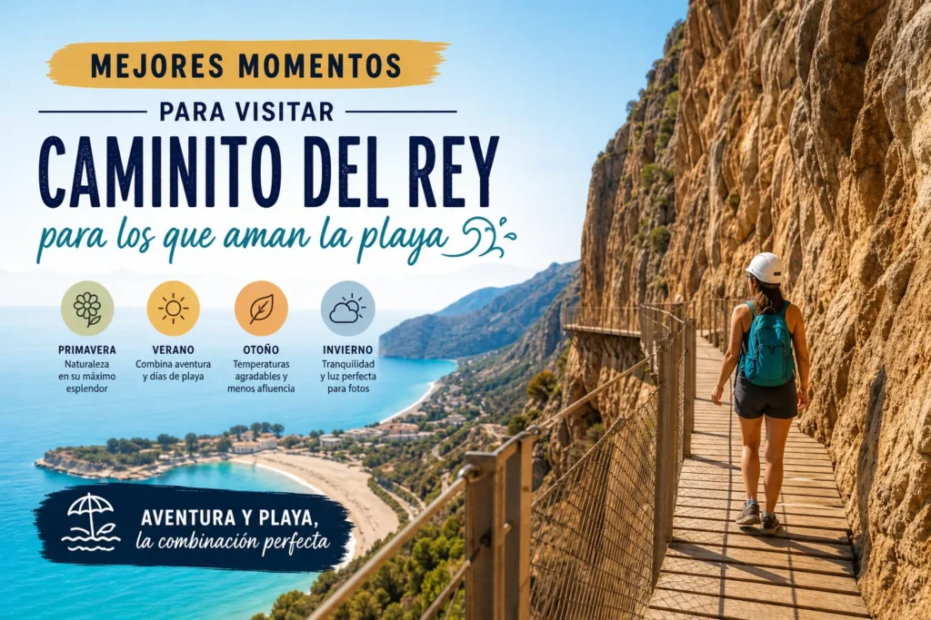 mejores momentos para visitar Caminito del Rey para los que aman la playa