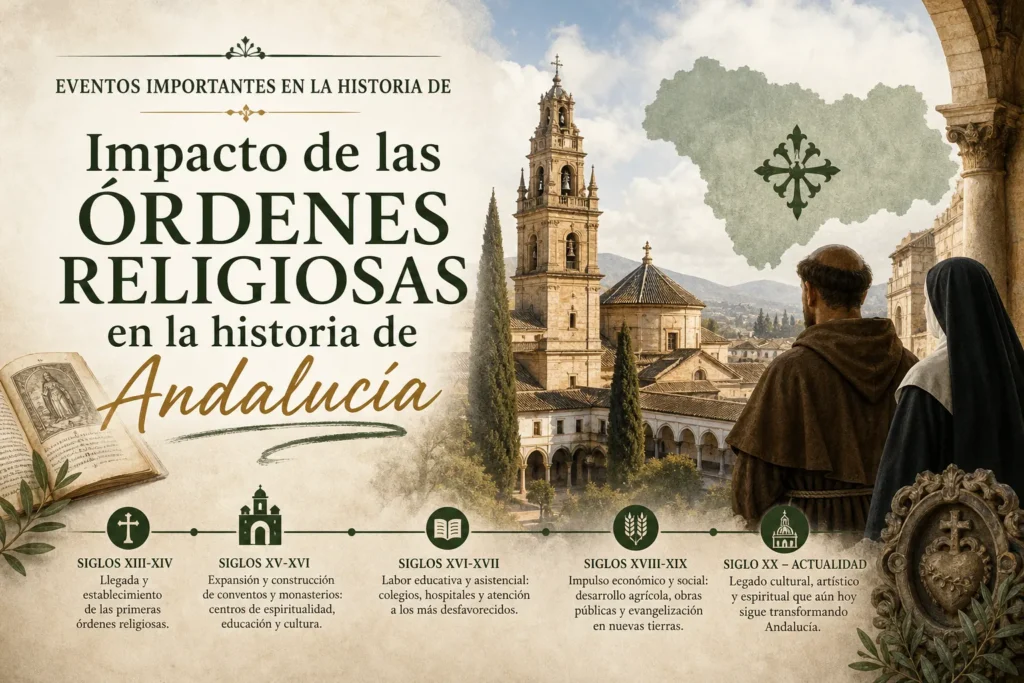 eventos importantes en la historia de Impacto de las órdenes religiosas en la historia de Andalucía